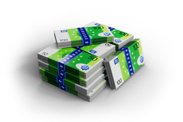 1000 coins to money